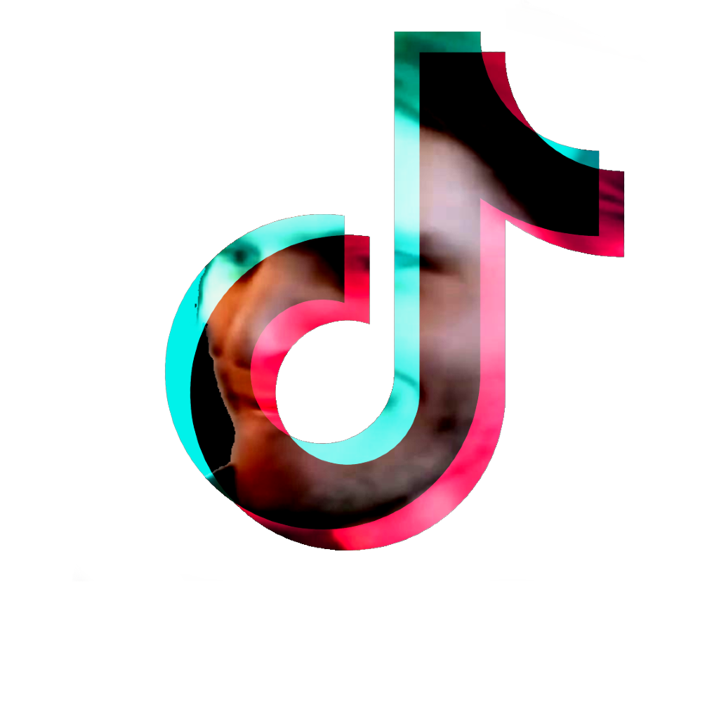 the tiktok logo with jerma985's face on it