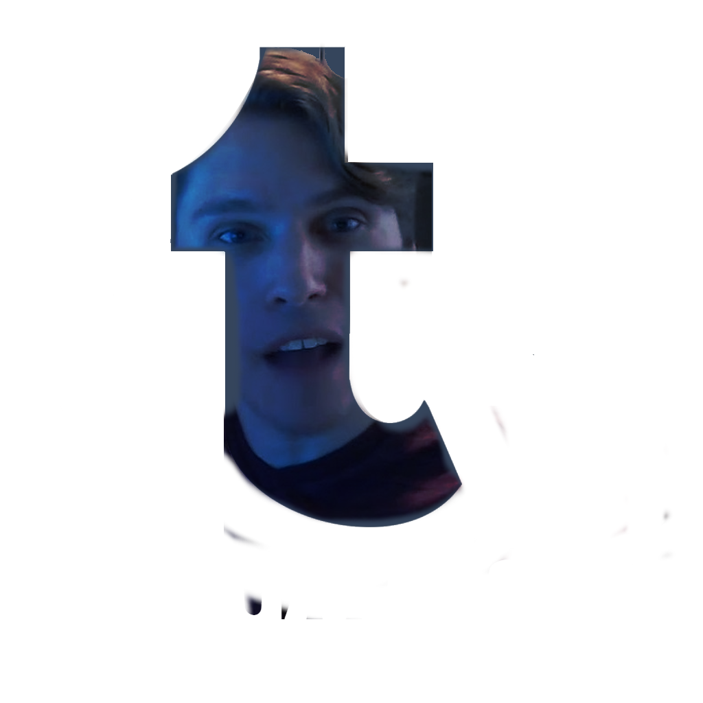 the tumblr logo with jerma985's face on it